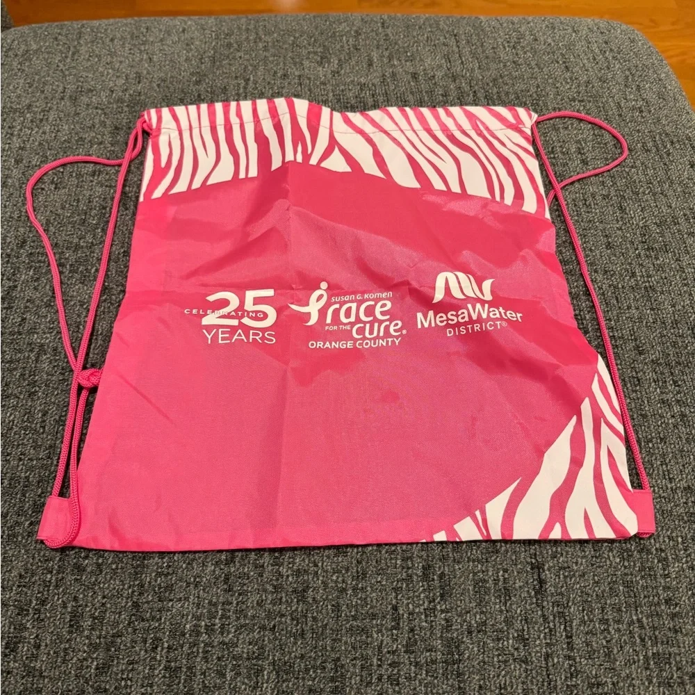 Pink Susan G. Komen Drawstring Bag